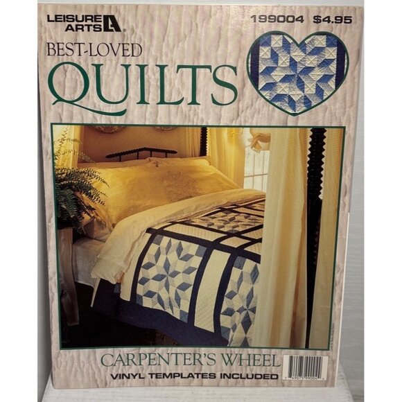 Carpenters Wheel Quilt Pattern By Leisure Arts With Vinyl Templates - Picture 1 of 3